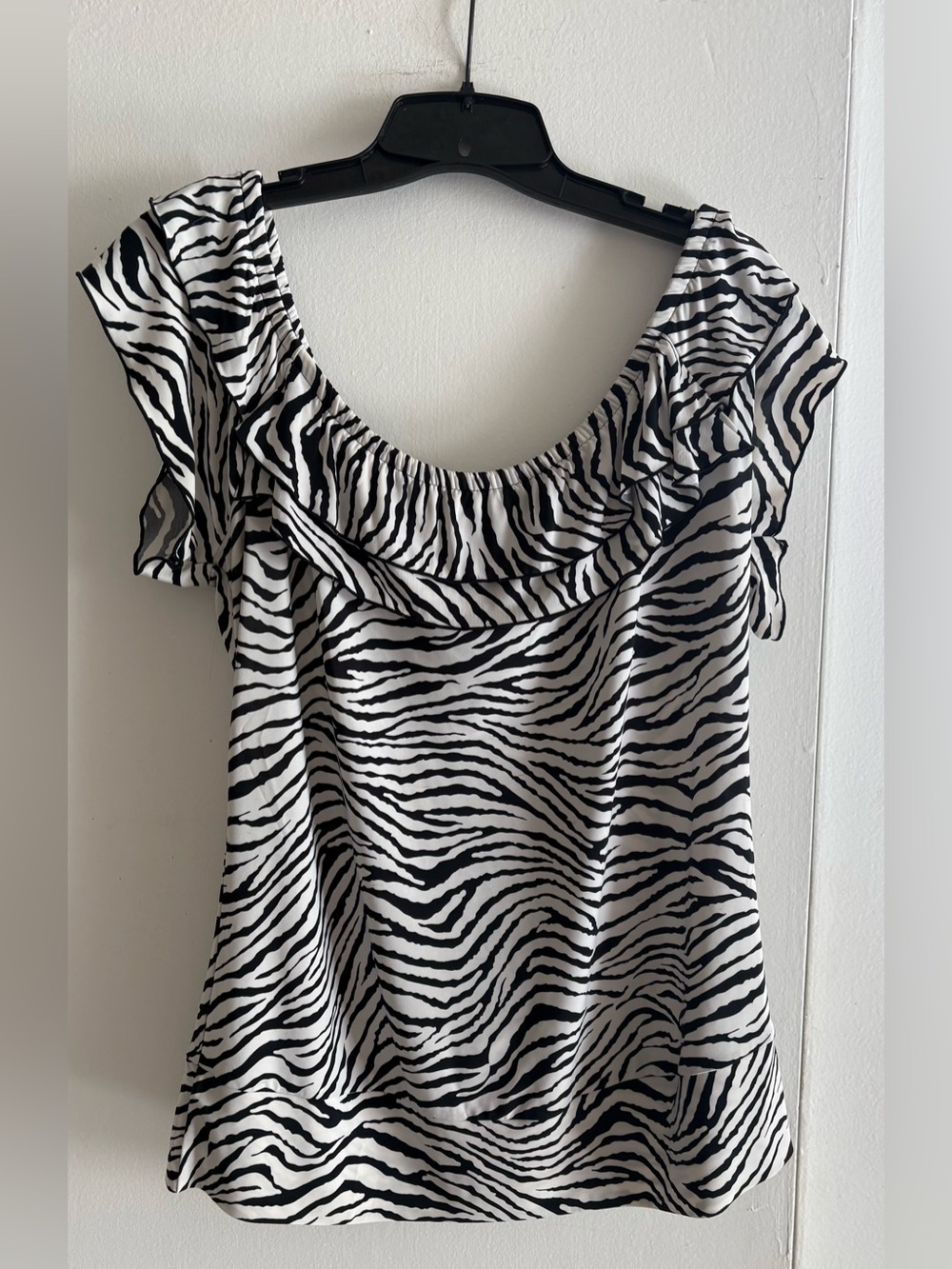 Milano Black & White Zebra Blouse L